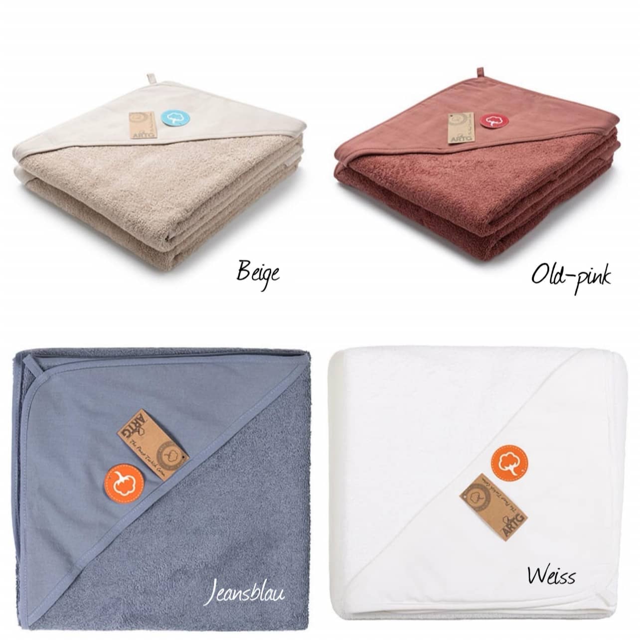 Farbübersicht Kapuzenbadetuch 2