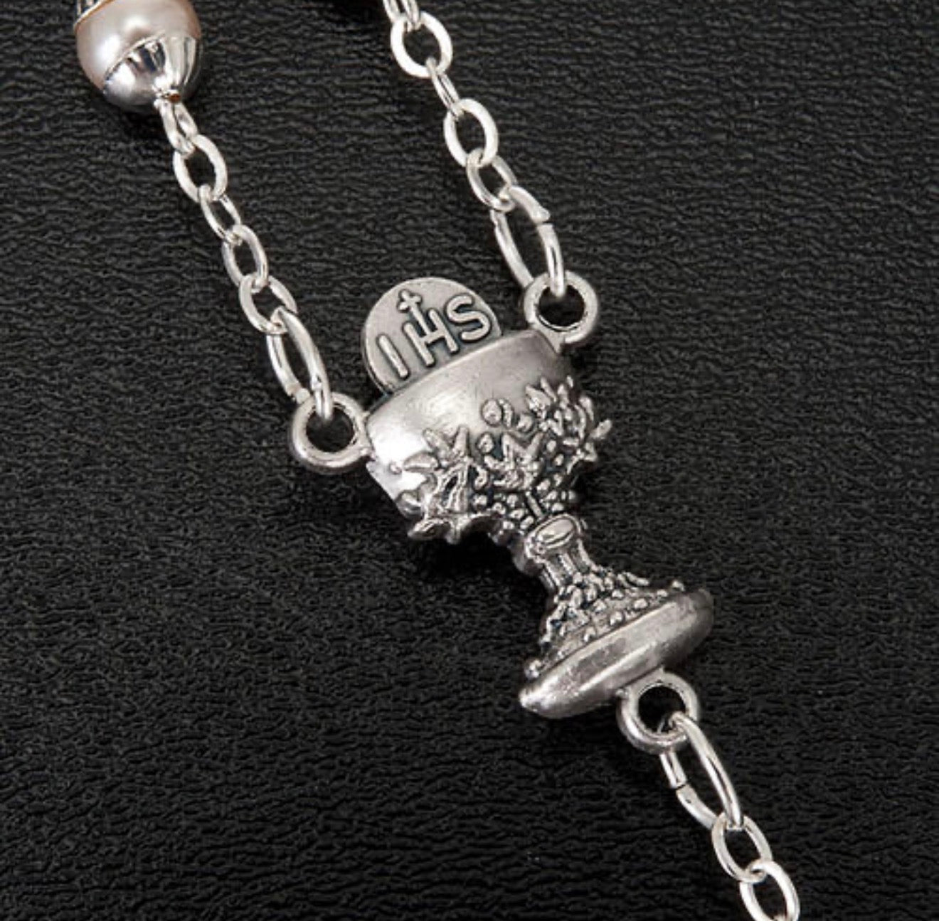 Rosenkranz zur Erstkommunion mit Perlen – klassisch & hochwertig