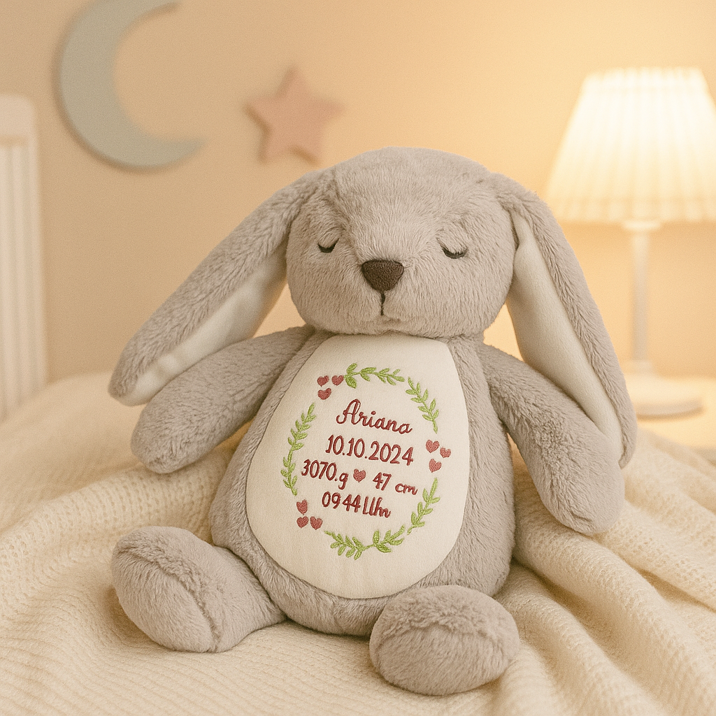 Personalisiertes Geschenk für Kinder Kuscheltier bestickt