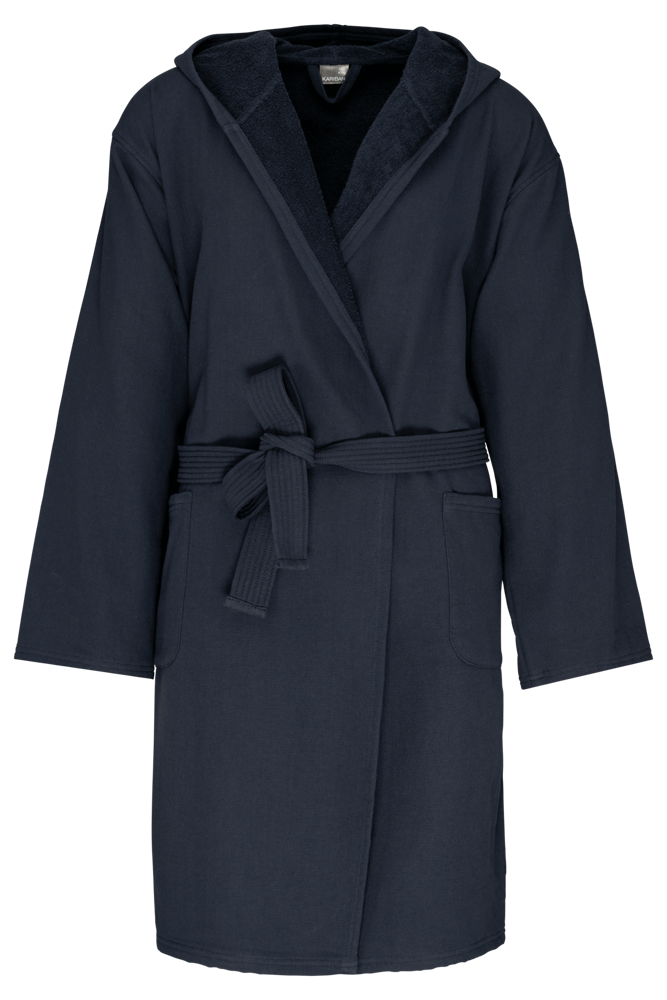 Bademantel hängend in navyblau
