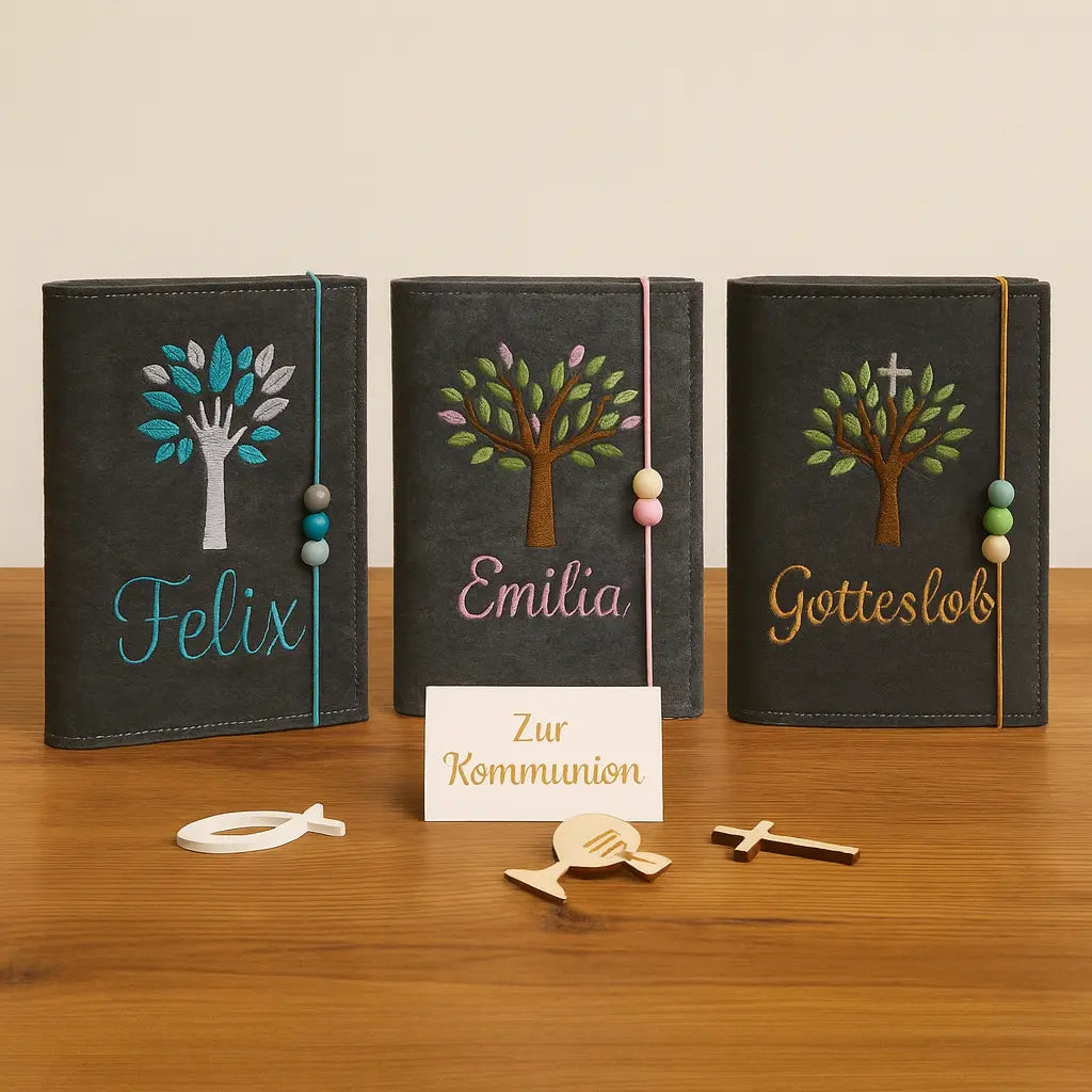 Gotteslobhülle Baum-Motive – Lebensbaum & Handbaum personalisiert Mein Shop