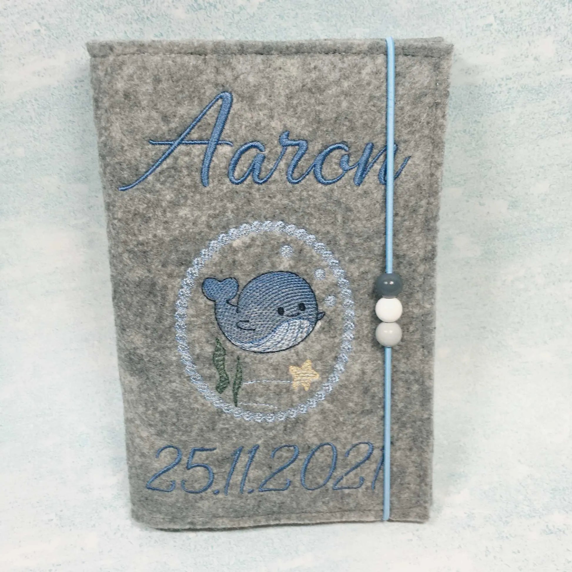 U-Hefthülle Filz personalisiert mit Tiermotiv | Geschenk Geburt & Taufe Mein Shop