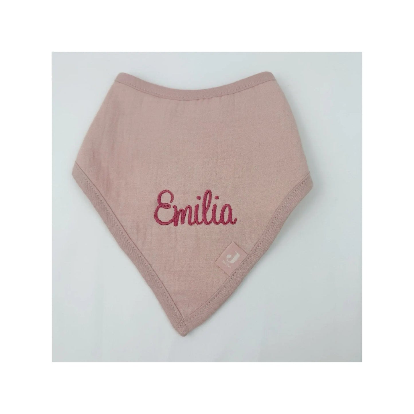 Bandana altrosa mit Name bestickt