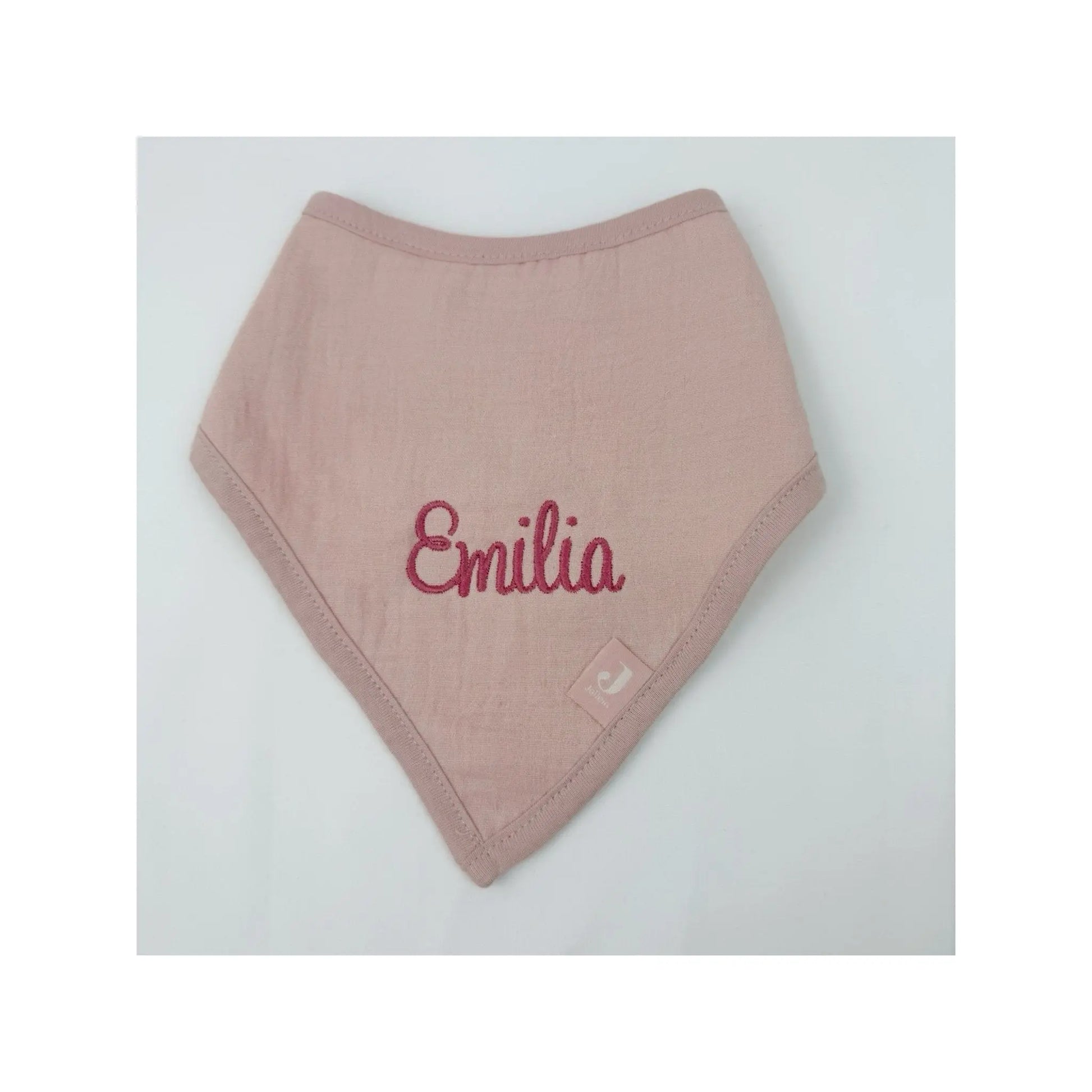 Bandana altrosa mit Name bestickt