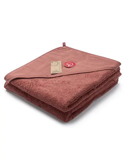 Baby Kapuzenbadetuch in old-pink