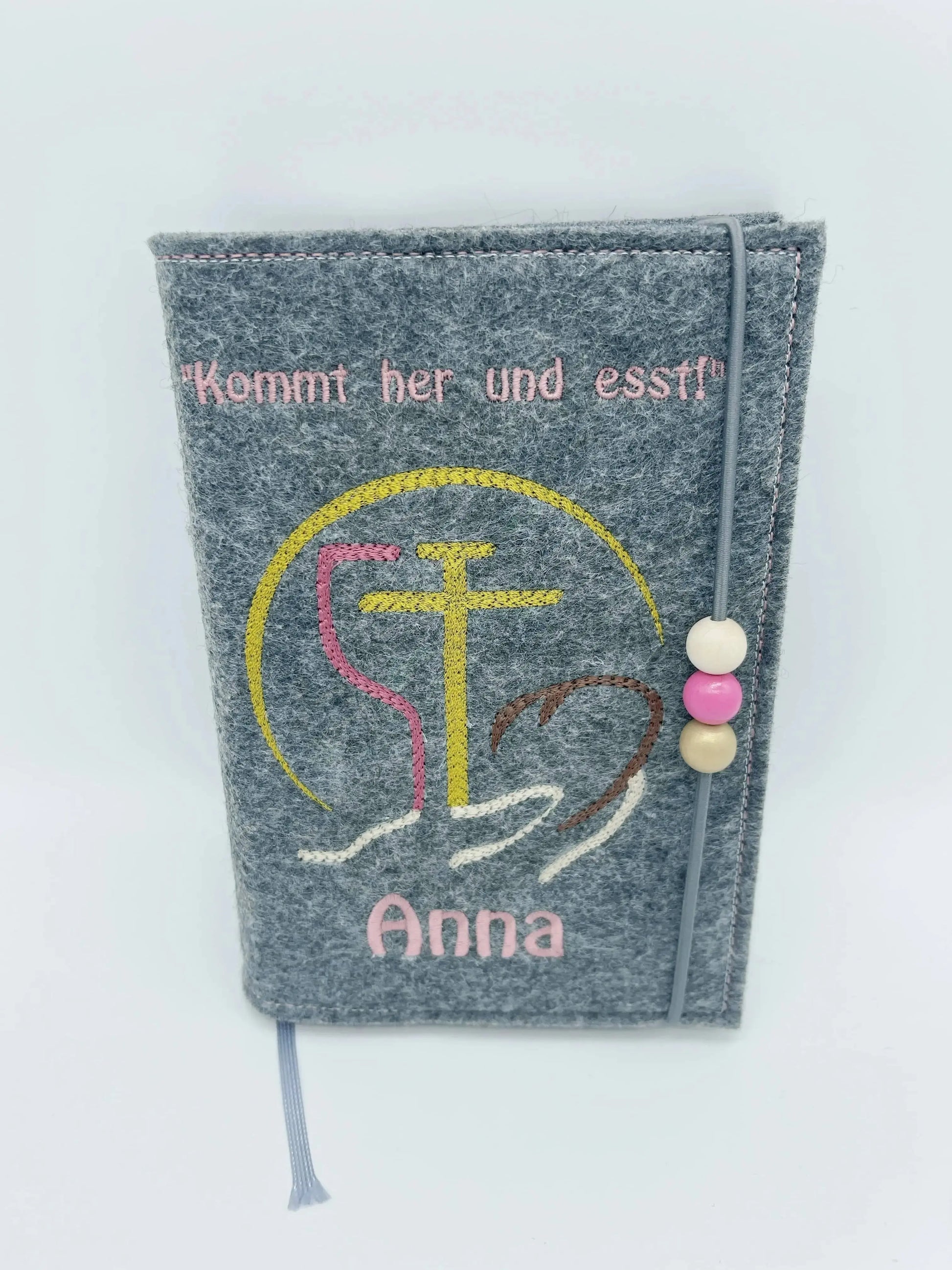 Gotteslobhülle Filz Kreuzmotiv – personalisiert & mit Name Mein Shop