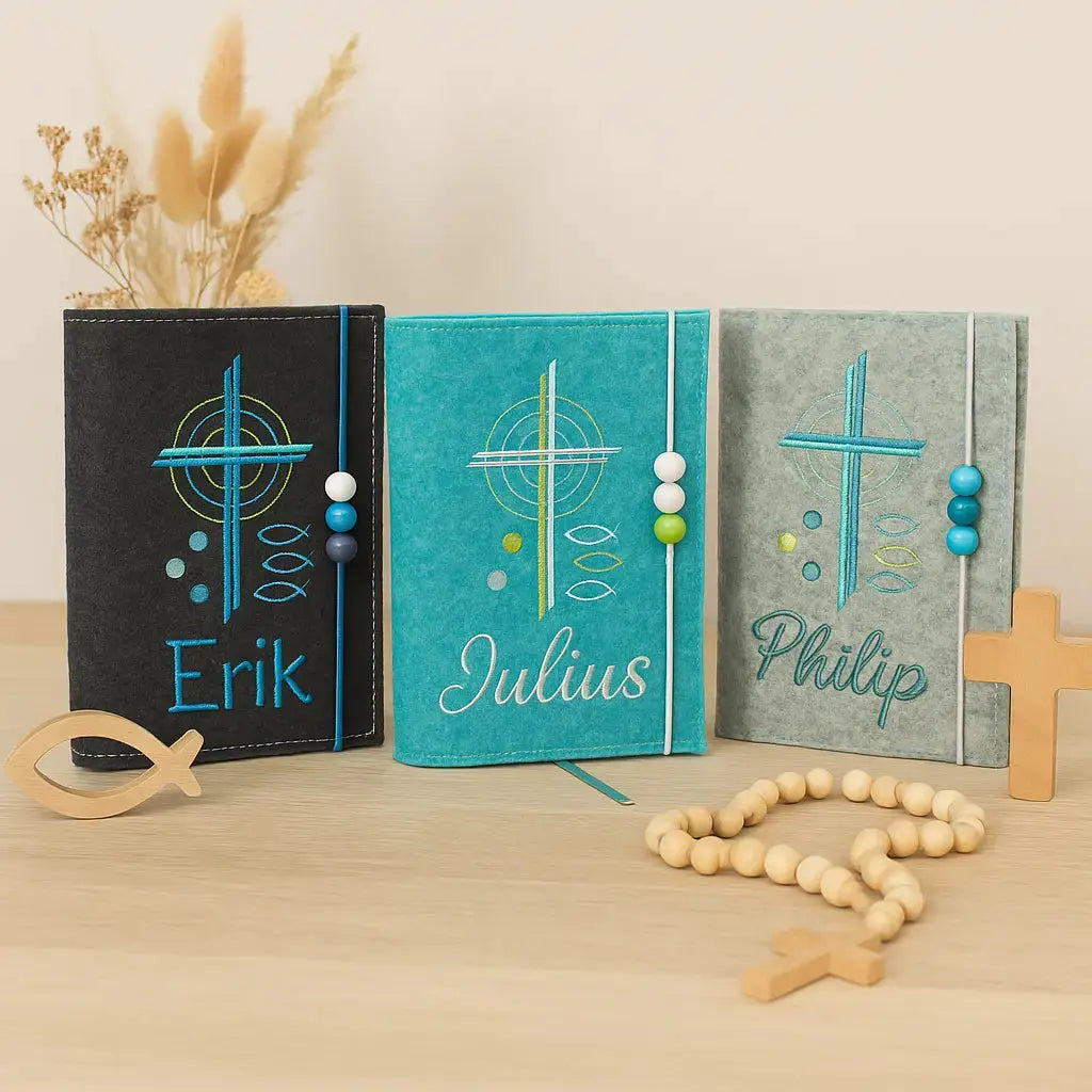 Gotteslobhüllen Auswahl Kreuz Fische