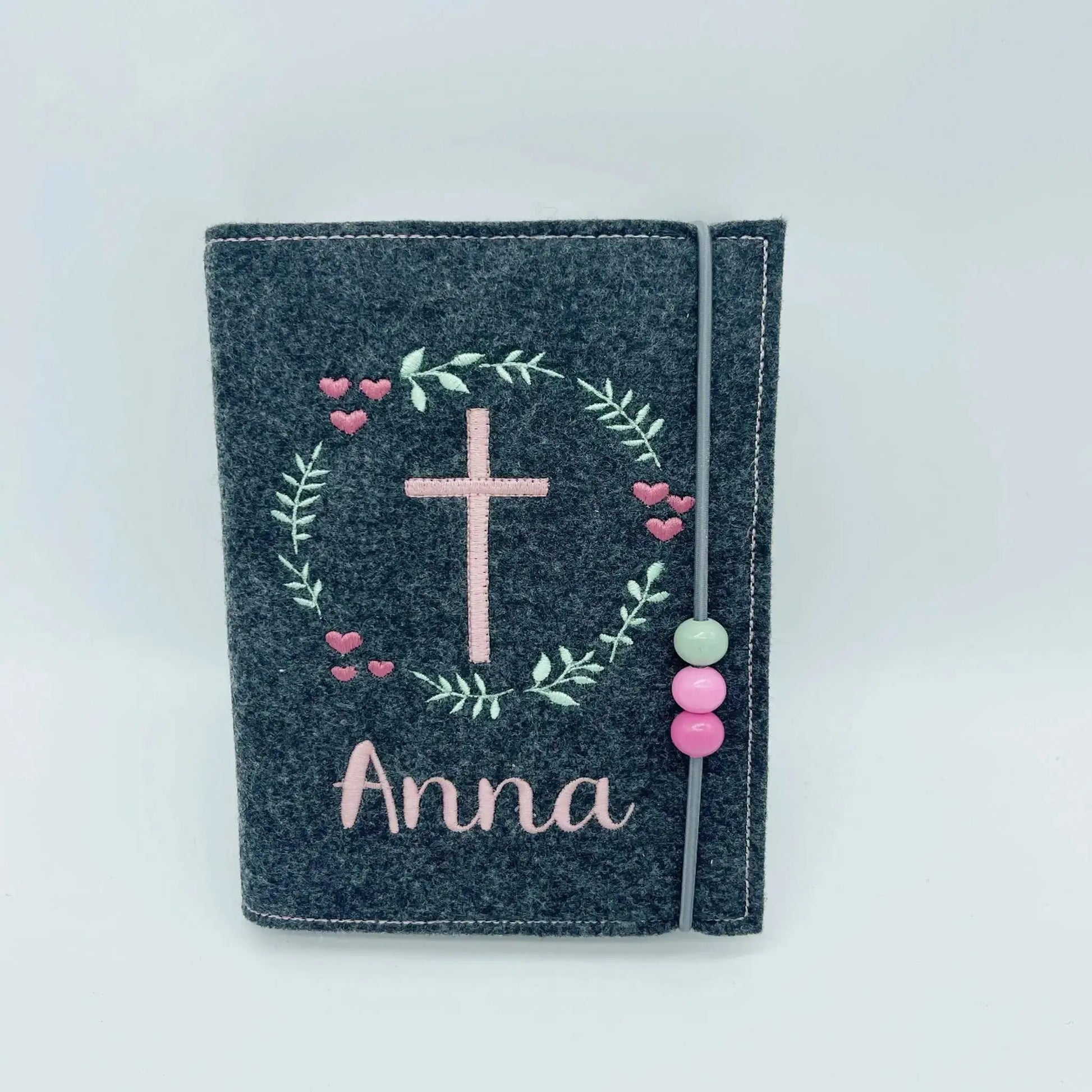 Gotteslobhülle Filz Kreuzmotiv – personalisiert & mit Name Mein Shop
