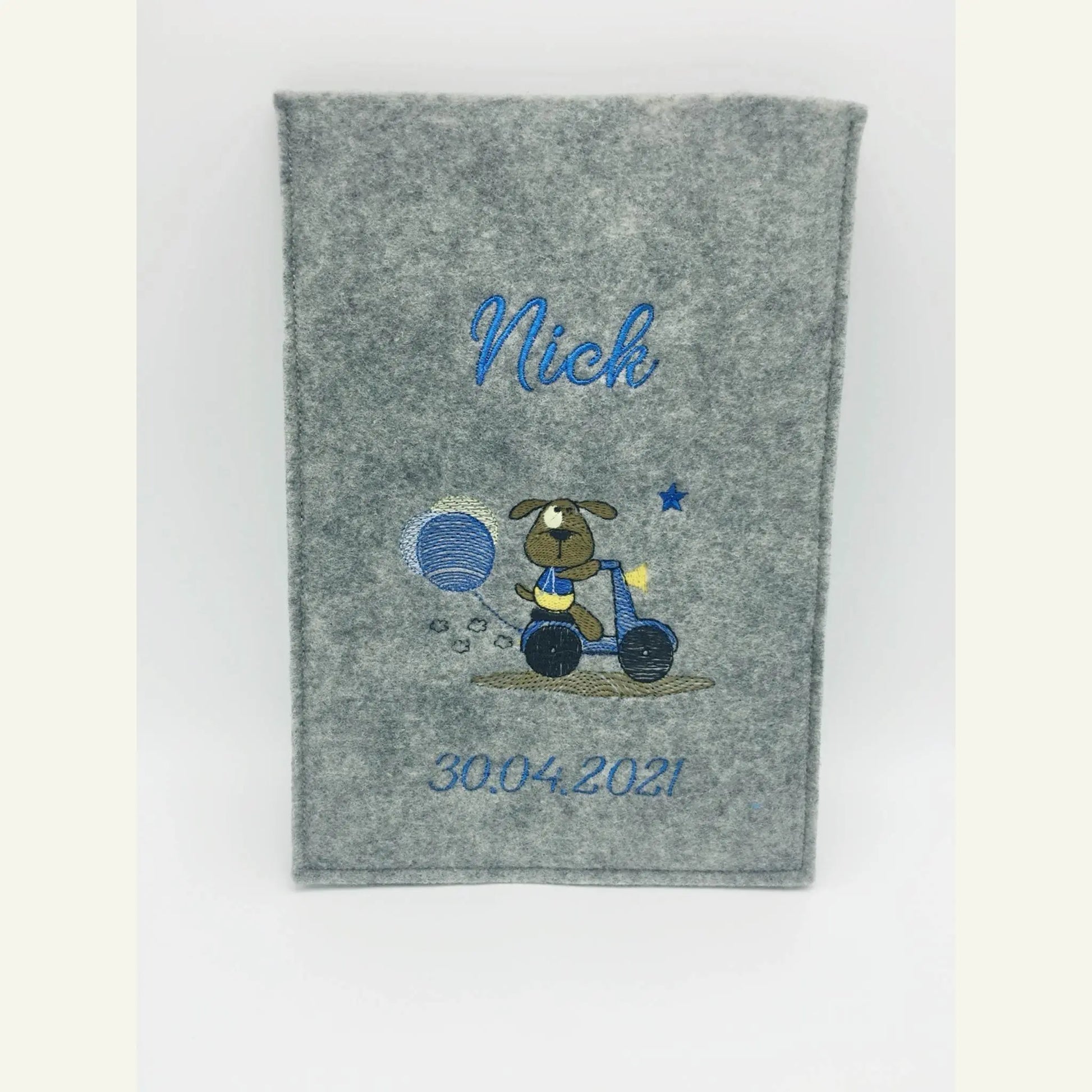 U-Hefthülle Filz personalisiert mit Tiermotiv | Geschenk Geburt & Taufe Mein Shop