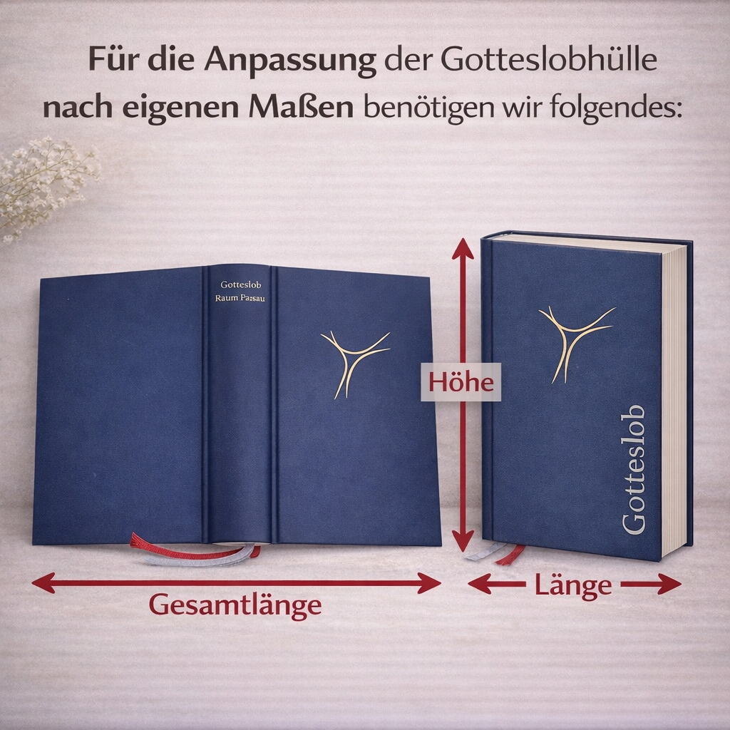 Gotteslobhülle aus Filz mit Fischmotiv – personalisiert