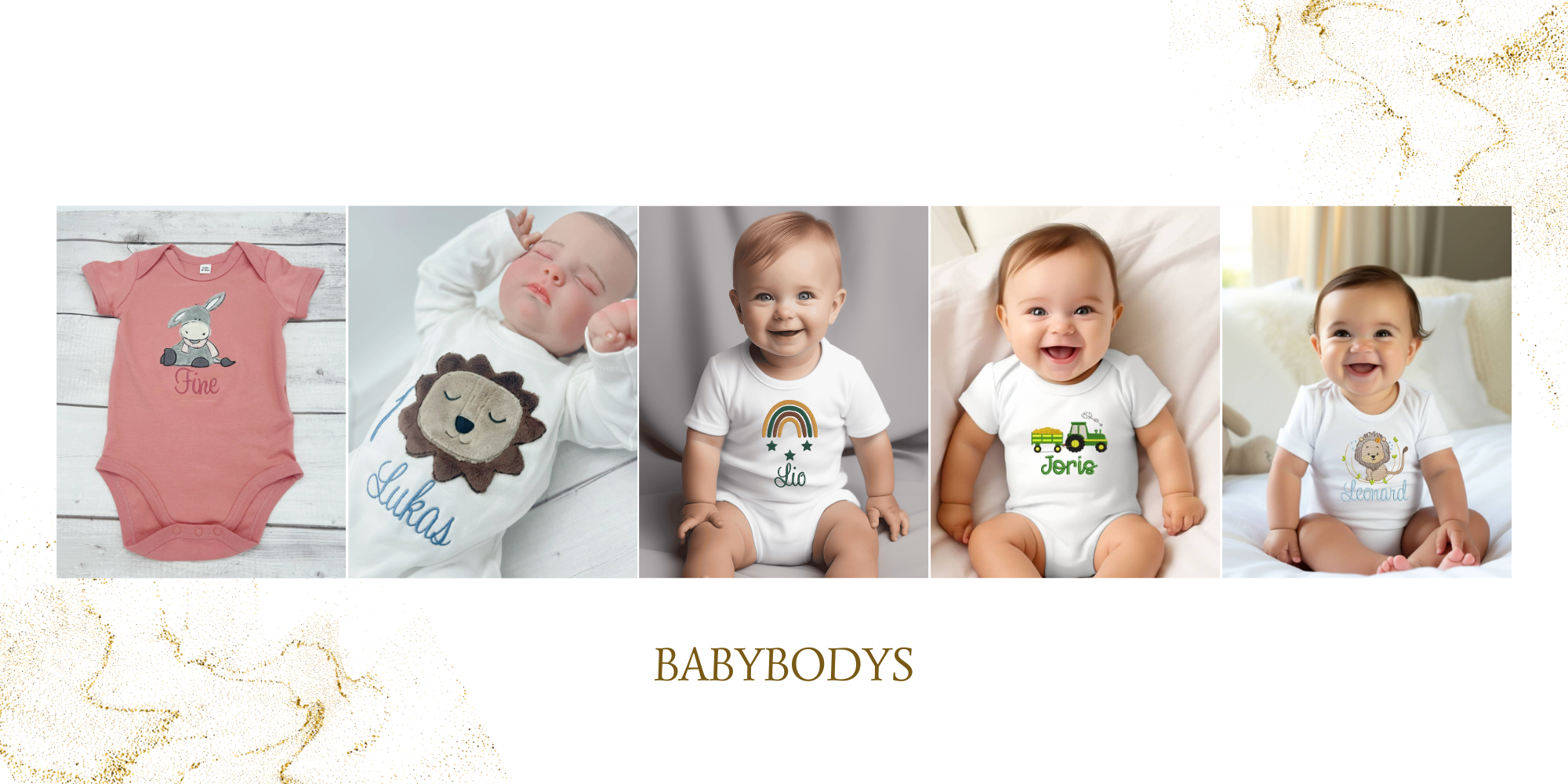 Babybodys bestickt personalisiert