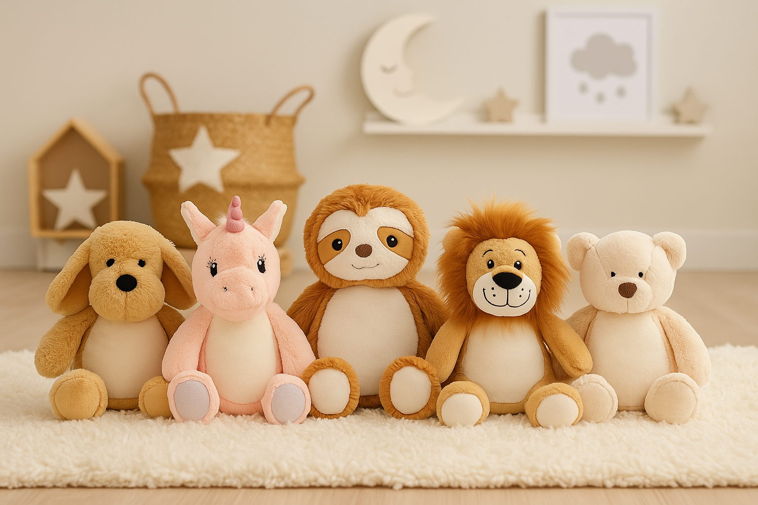 Kuscheltier mit Namen personalisiert und bestickt