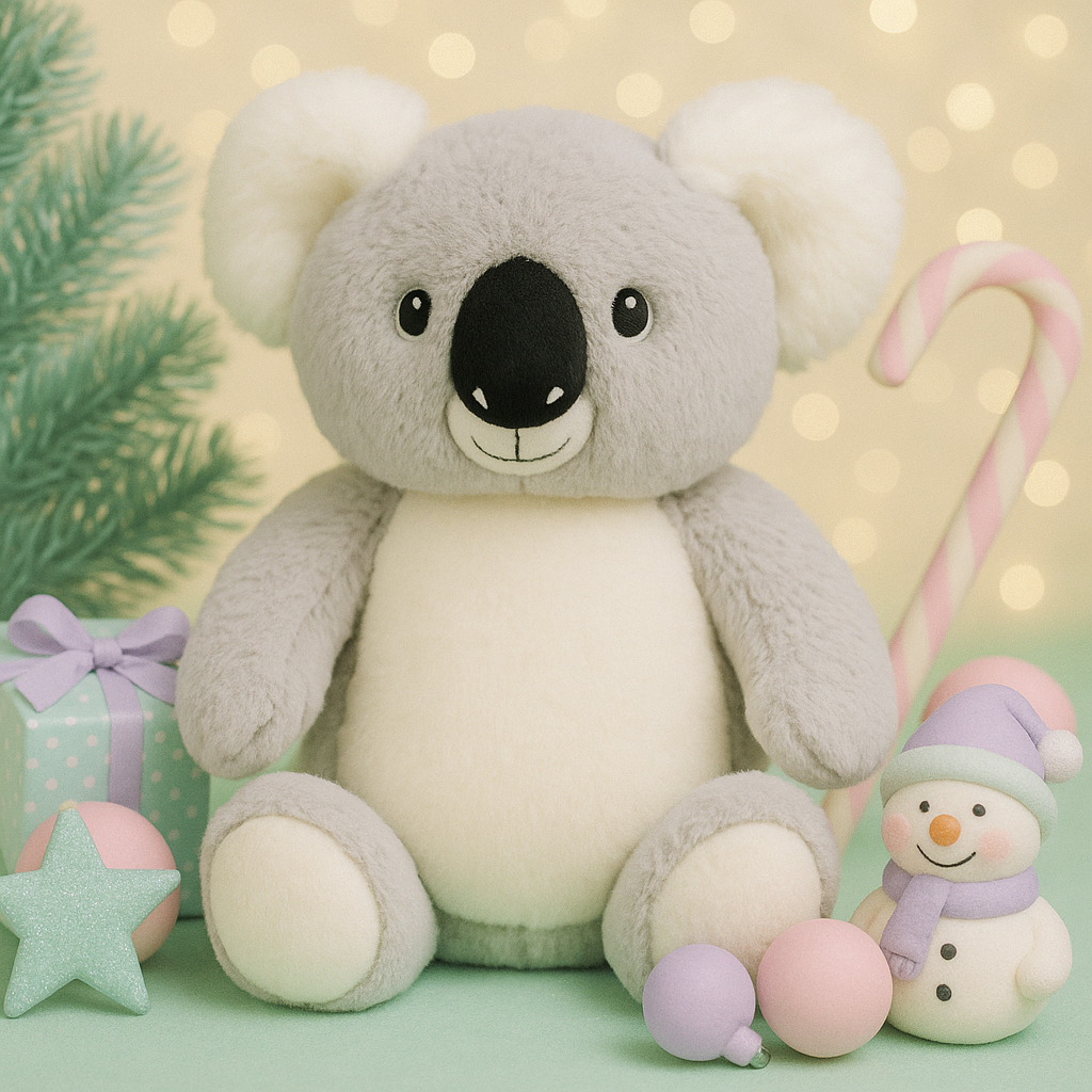 Personalisiertes Kuscheltier Koala mit Namen bestickt Froillein Winter
