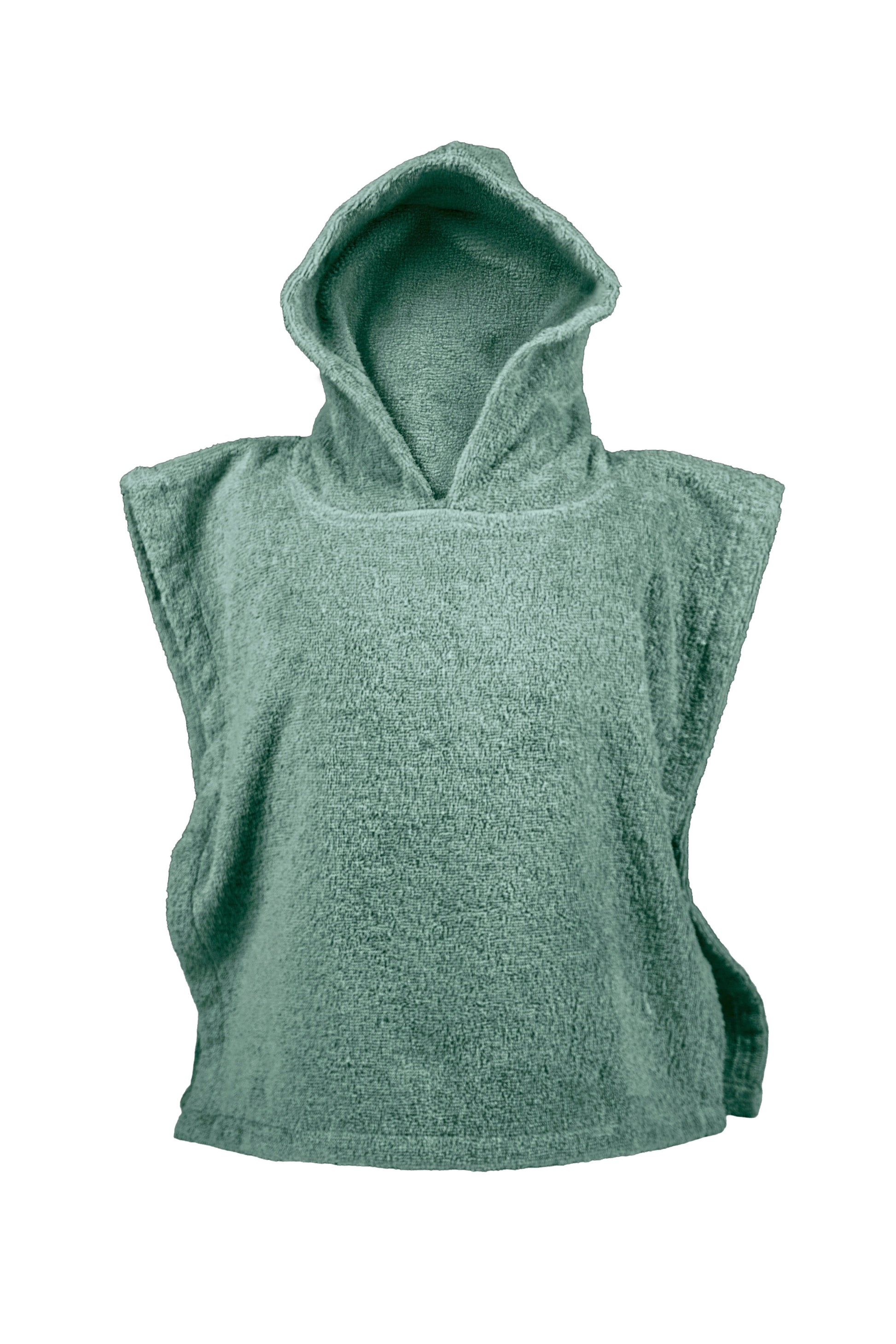 Unbestickter Poncho in old Green 55x55 cm
