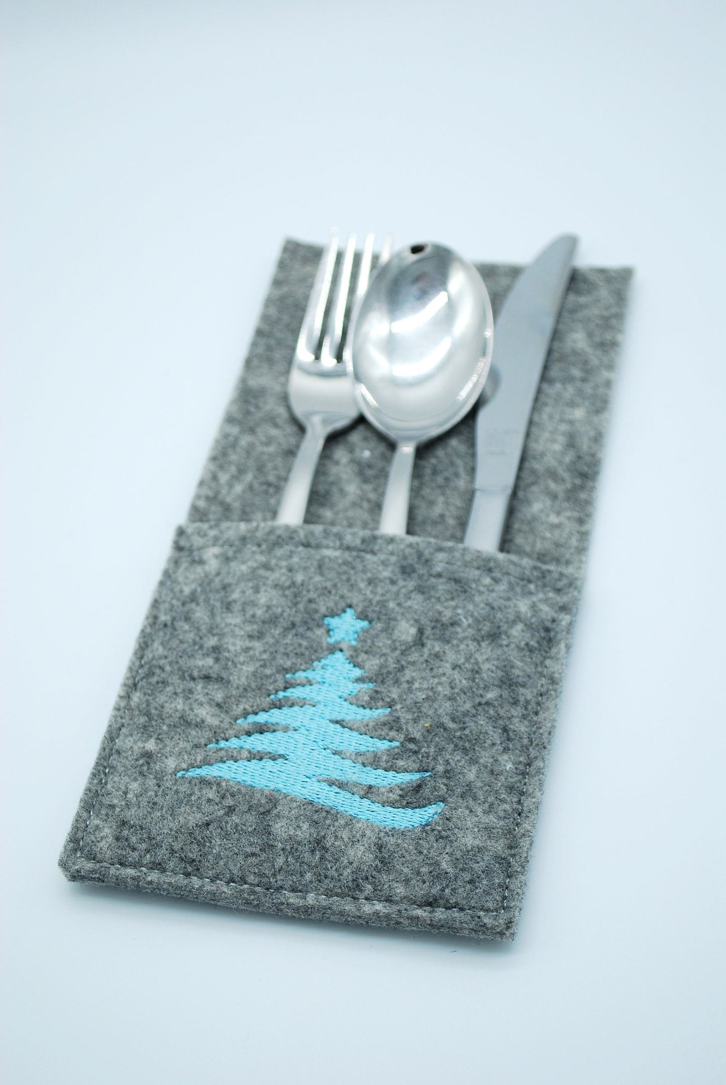 Set aus Filz-Bestecktaschen – Geschenkidee zu Weihnachten