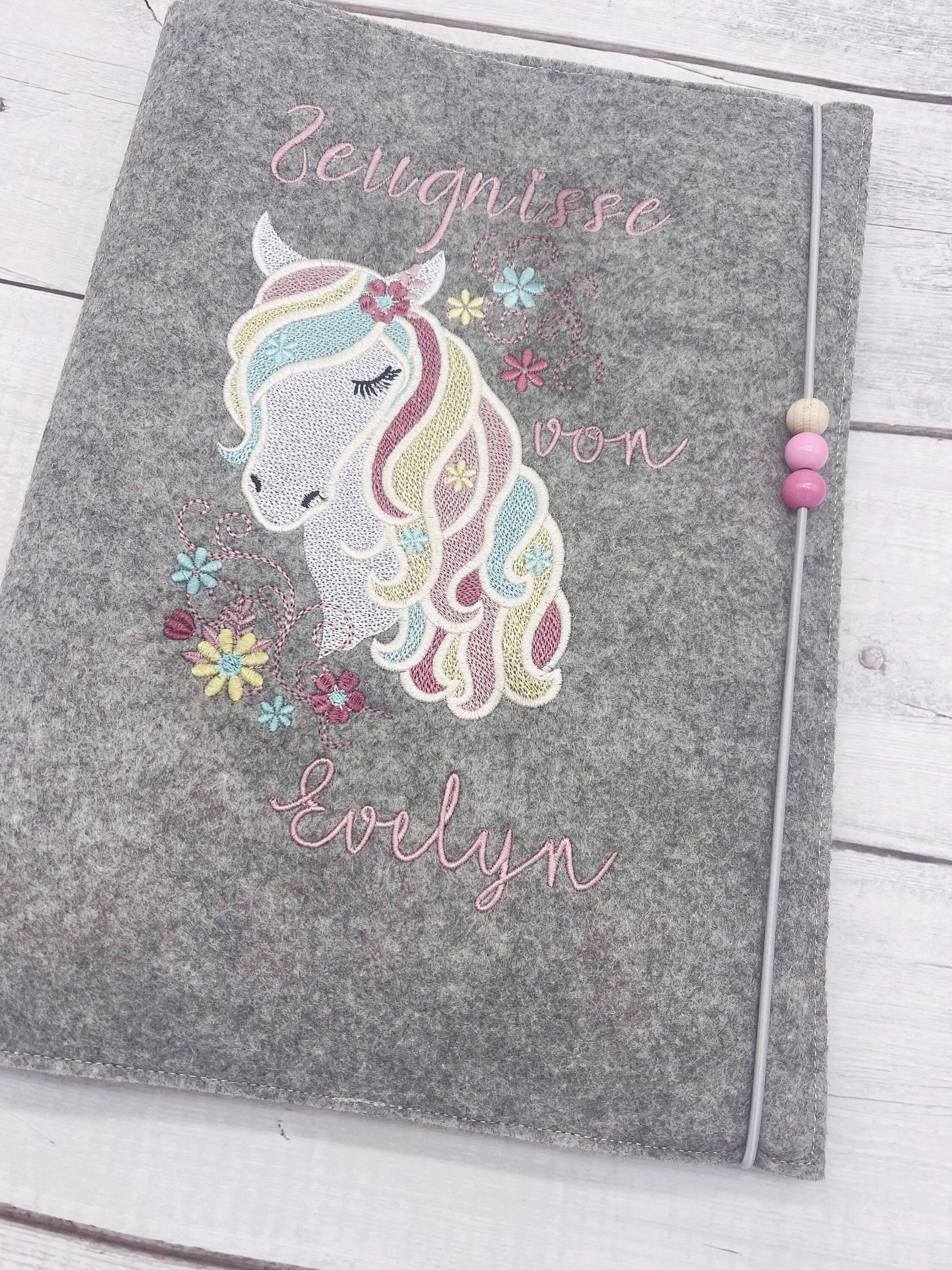 Hülle für Zeugnisse mit Sichtbuch