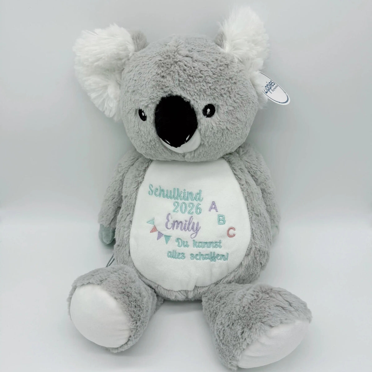 Kuscheltier Koala mit weißen Hintergrund